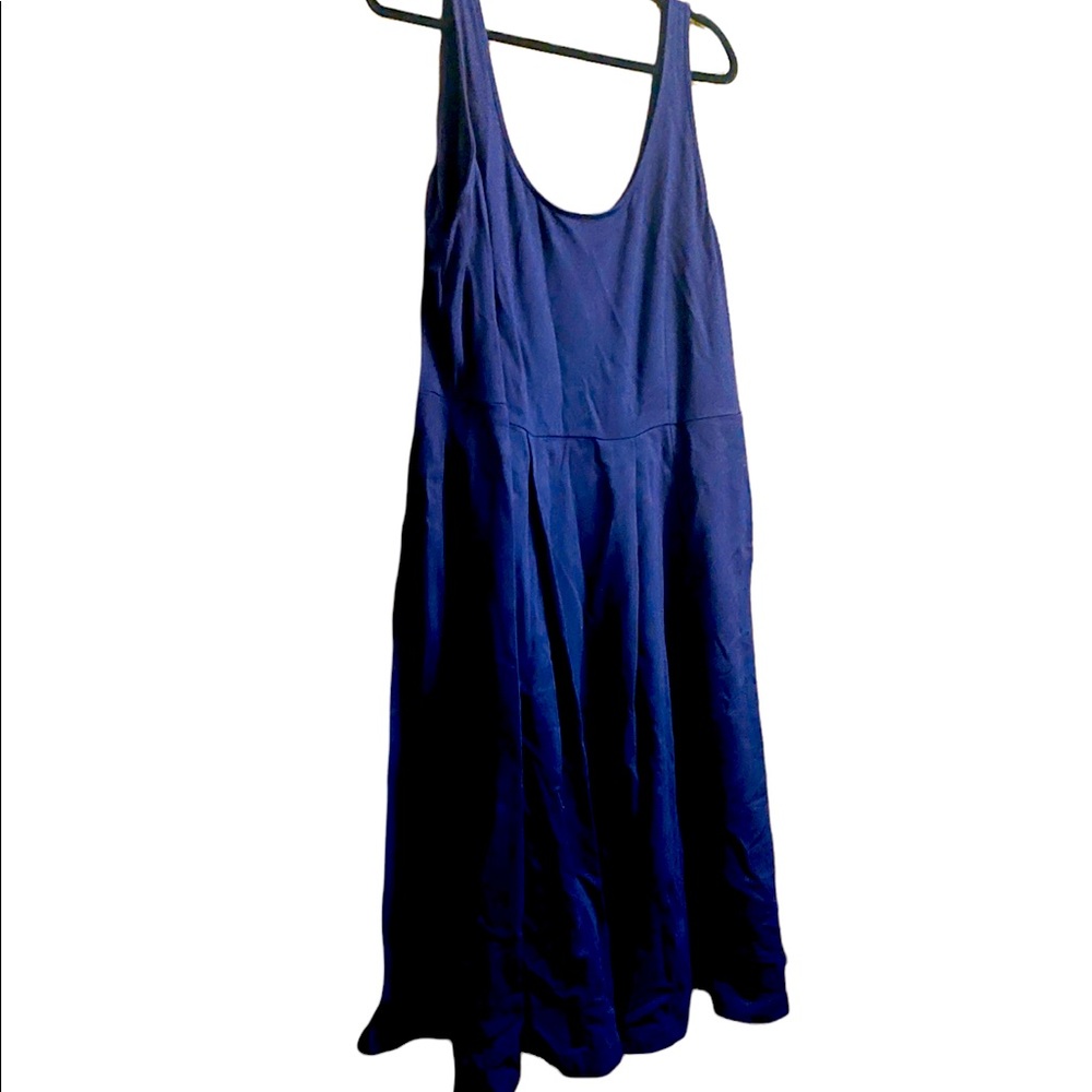 Purple midi a line dress from City Chic